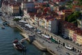 Oporto riverside, city view and Douro River