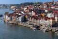 Oporto riverside, city view and Douro River