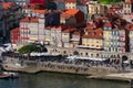 Oporto riverside, city view and Douro River