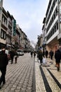 Santa Catarina street in a cloudy day of winter