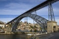 Oporto View with D. Luis Bridge Royalty Free Stock Photo