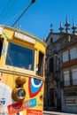 Oporto yellow tram