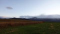 Oppdal valley in Trondelag in Norway on autumn eveening