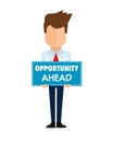 Opportunities ahead, super quality abstract business poster