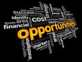 Opportunities word cloud