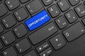 Opportunity button key Royalty Free Stock Photo