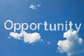 Opportunity clouds Royalty Free Stock Photo