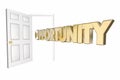 Opportunity Knocks Door Opening Word