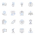 Opportunity line icons collection. Possibility, Potential, Chance, Prospect, Opening, Favorable, Break vector and linear