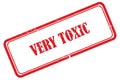 very toxic stamp on white Royalty Free Stock Photo