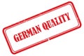 german quality stamp on white Royalty Free Stock Photo