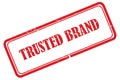 trusted brand stamp on white