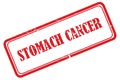 stomach cancer stamp on white Royalty Free Stock Photo