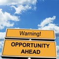 Opportunity Roadsign Royalty Free Stock Photo