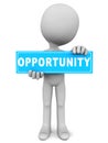 Opportunity word, opportune and chance concept Royalty Free Stock Photo