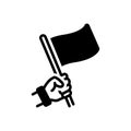 Black solid icon for Oppose, oppugn and assail Royalty Free Stock Photo