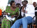 Opposition learder (O.D.M) Raila Odinga and Opposition Lear (Nark Kenya) Matha Karua .