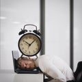 Oppressed by deadlines Royalty Free Stock Photo