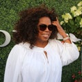 Oprah Winfrey attends US Open 2015 tennis match between Serena and Venus Williams Royalty Free Stock Photo
