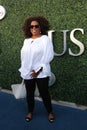 Oprah Winfrey attends US Open 2015 tennis match between Serena and Venus Williams Royalty Free Stock Photo