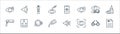 opthalmology line icons. linear set. quality vector line set such as diagnose, focus, dropper, multiestenope, eye pills,