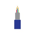 optic fiber cable vector icon illustration design template Royalty Free Stock Photo