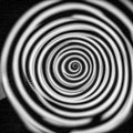 Optic illusion spiral black and white Royalty Free Stock Photo