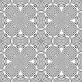 Optical art abstract cross seamless deco pattern