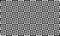 optical art illusion background of black and white squares in qr code style Royalty Free Stock Photo