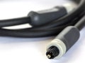 Optical audio cable Toslink Royalty Free Stock Photo