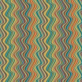 Abstract Vertical multicolor wavy stripes. Vector pattern. Modern texture. Royalty Free Stock Photo