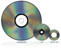 Optical disc formats Royalty Free Stock Photo