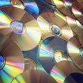 Optical discs or CD compact disc background