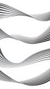 Optical effect mobius wave stripe Royalty Free Stock Photo