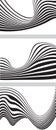 Optical effect mobius wave stripe Royalty Free Stock Photo