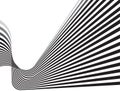 Optical effect mobius wave stripe design movement Royalty Free Stock Photo