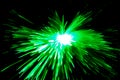 Optical fiber light explosion effect