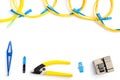 Optical fiber stripping and welding tool kit