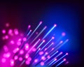 Optical fibers. Vector illustration.