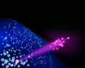 Optical fibers. Vector illustration.