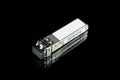 Optical gigabit SFP module for network switch Royalty Free Stock Photo
