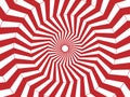 Optical illusion abstract background design with circle shape red and white color Royalty Free Stock Photo