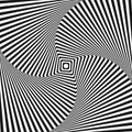 Optical illusion art square vector background Royalty Free Stock Photo