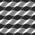Optical Illusion art wave patterns Royalty Free Stock Photo