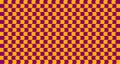 Optical illusion. Distorted chessboard