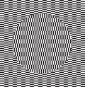Optical illusion effect. Geometric tile in menfis pop art style. Vector illusive background, texture. Futuristic element