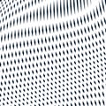 Optical illusion, moire background, abstract lined monochrome vetor