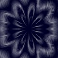 Optical illusion, moire vector background, abstract lined monochrome tiling. Unusual geometric pattern with visual effects. Royalty Free Stock Photo