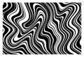 Optical illusion of swirling black and white lines creating a distorted vision Royalty Free Stock Photo
