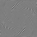 Optical illusion of torsion movement